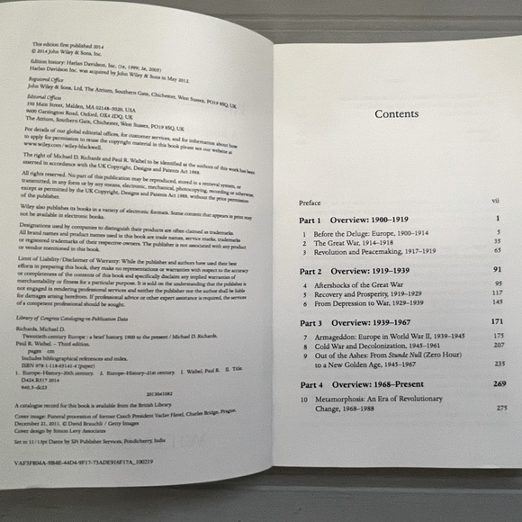 Twentieth Century Europe Paperback Book NWOT A Brief History 1900 To The Present - Picture 6 of 10